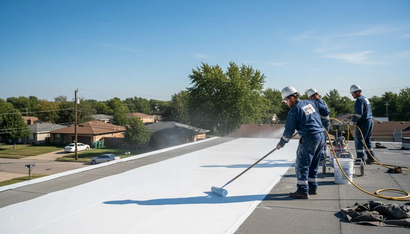 Commercial roof coating in Rowland, NC near me
